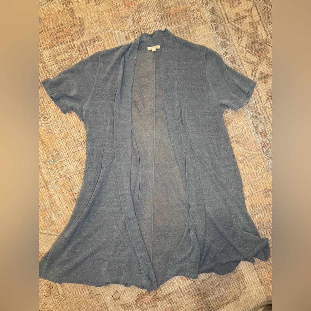 Eileen Fisher Light Blue‎ Open Front Cardigan